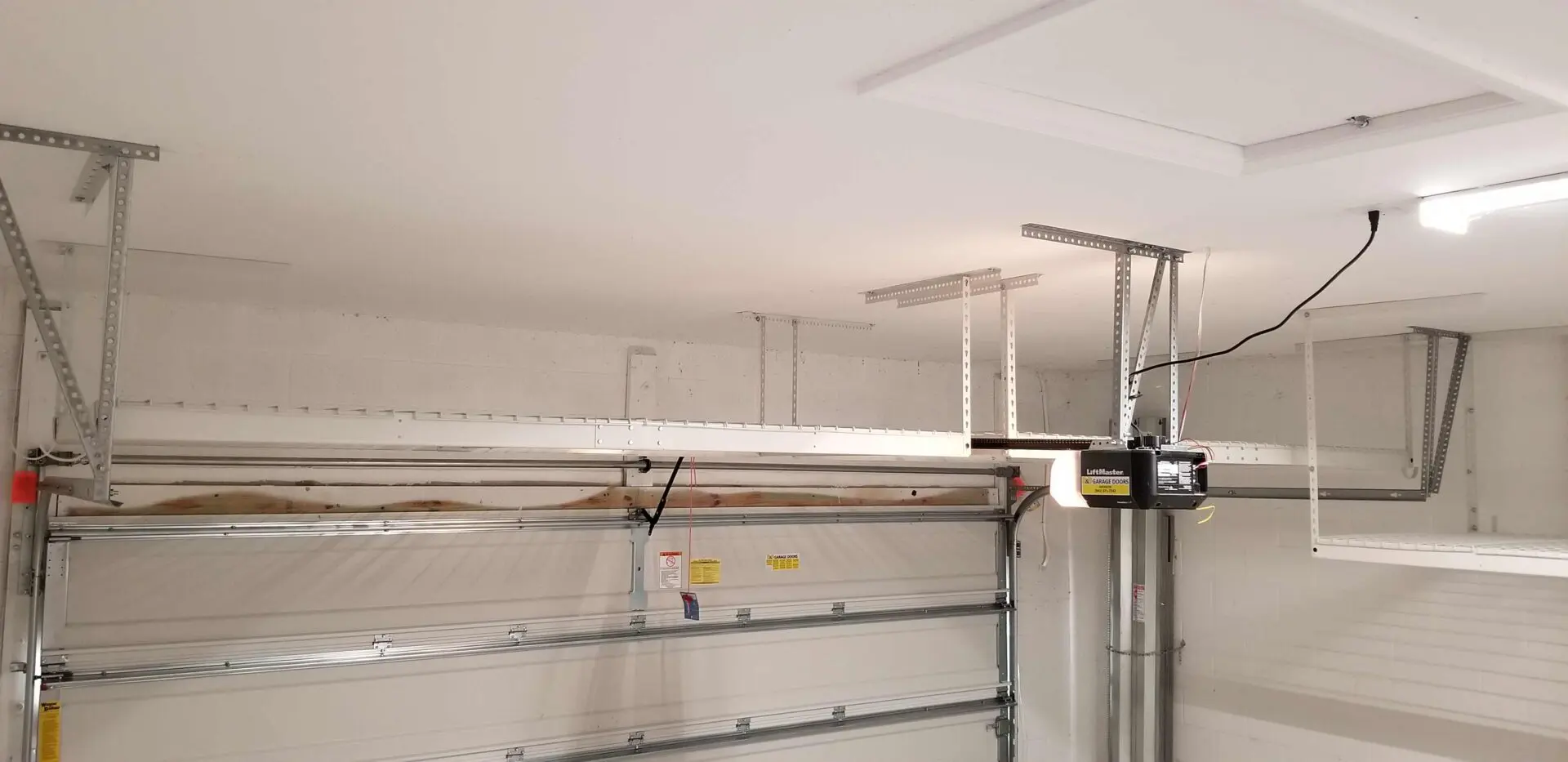 Installing overhead storage area